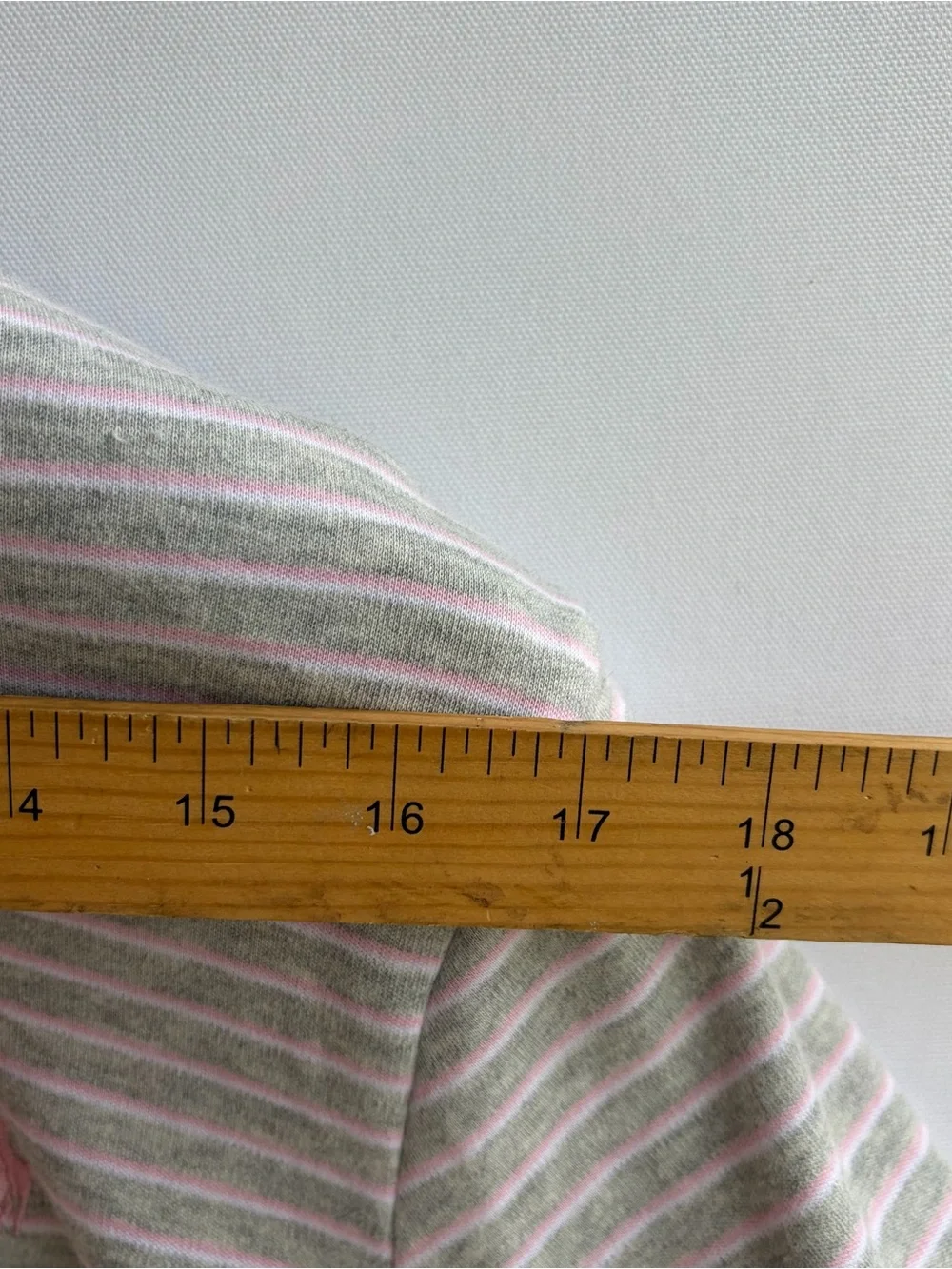 Polo Ralph Lauren Striped Polo Shirt Grey Pink Custom Fit Medium